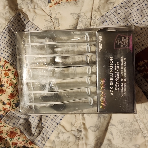 Disney Nightmare Before Christnas Jack Skellington Metal String Lights - Picture 2 of 5